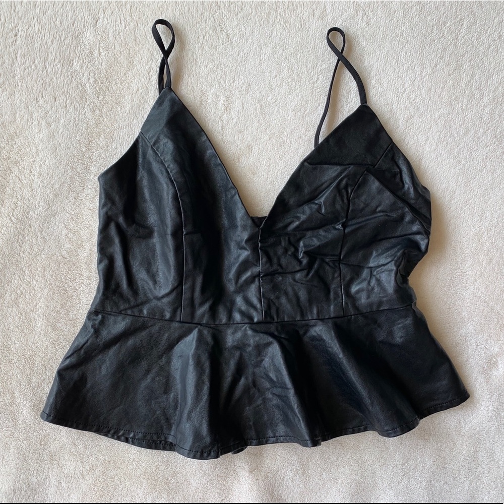 Brand new Leather Crop Top